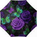 Small Compact Travel Automatic Folding Umbrella for Women, Portable Lightweight, Rain, Wind, UV Sun Shade