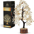 FASHIONZAADI Crystal Tree Gifts for Women, Chakra Healing Citrine Crystals Handmade Money Tree of Life for Home and Office Desk Decoration, Reiki Healing, Good Luck, Positive Energy, Birthday Gifts