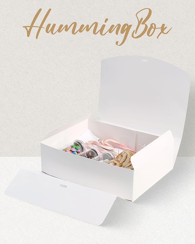 HummingBox Floral Gift Box Set of 16 - Gift Boxes for Presents & gifting on weddings, birthdays & more - Easy to Assemble Floral Gift Boxes With Lids & Ribbon Closure - Decorative Boxes With Lids