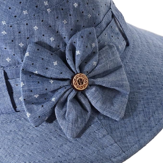 Glamorstar Cloche Hats for Women Vintage Bowler Hat Floral Fedora Bucket Hats