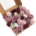 Artificial Flowers Combo, Fake Flowers for DIY Tables Centerpieces Baby Shower Bridal Shower Wedding Bouquet Arrangements Party Candle Holder Cake Decor Flower Home Decorations
