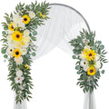 Wedding Arch Flowers, Artificial Flowers for Decoration, Large Flower Swag for Boho Styles Wedding Ceremony Floral Decor - Pack of 2