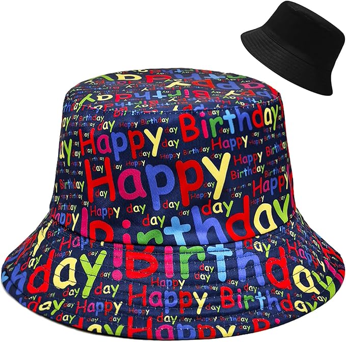 Malaxlx Bucket Hat Beach Sun Hat Fishing Hat for Women Men, Outdoor Travel Reversible Double Side Wear Fisherman Hat