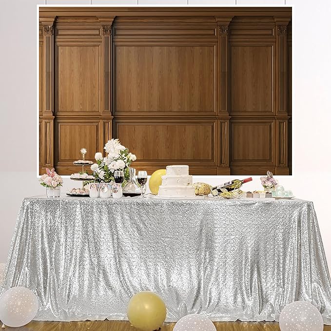 AOFOTO Vintage Room Inside Backdrop Classic French Frame Brown Walls Photo Background for Wedding Bridal Shower Party Banner Home Headboard Decor Wall Photo Studio Booth Props 10x7ft