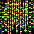110feet Neon Paper Garland Neon Streamers Hollowed Star Black Light Neon Decorations Glow Party UV Reactive Neon Party Favors Glow in The Dark Party Supplies for Party Wedding Birthday Garlands