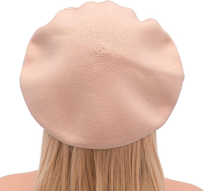 Winter Women French Beret Hat Kaschmir Solid Color Knitted Berets