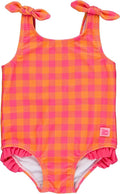 RuffleButts® Baby/Toddler Girls Ruffle Strap One Piece Swimsuit w/UPF 50+ Sun Protection
