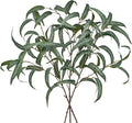 Faux Eucalyptus Stems Willow Eucalyptus Leaves 34” Long Fake Salix Leaves 3 Pcs Artificial Greenery Stems for DIY Bouquet Arrangements Centerpieces Shower Decorations-Artificial Eucalyptus Stems