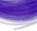Mesh Tube Ribbon 45 Yards, 4mm Elastic Fabric Ribbons Mesh Tubing for Crafts/Gift Wrapping/Flower Bouquets/Wedding/Birthday/Holiday/Wreaths Christmas/Decoration[Dark Purple]