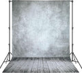 Professional Abstract Portrait Photography Backdrop,Wall with Wood Floor Backdrop for Kids Photography Baby Newborn Cake Smash Photo Shoots Hypoallergenic Fabric Photography Props(Grey-6x9ft)