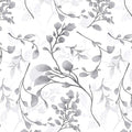 Gray Floral Peel and Stick Wallpaper Contact Paper 17.7 in 590.5 in Waterproof for Bathroom Removable Self Adhesive Wall Paper Kitchen