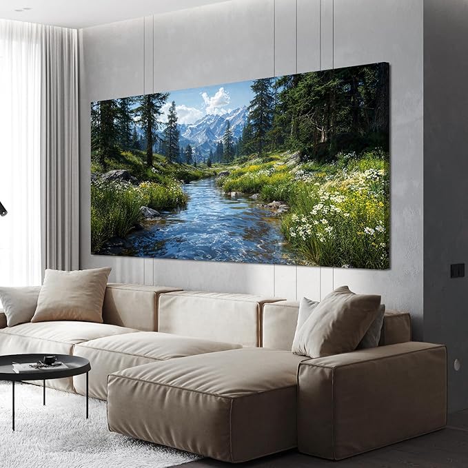 Canvas Wall Art Decor Green Nature Wall Art Prints Artwork For Walls Landscape Botanical Wall Art Decorations Canvas Art Wall Decor Modern Wall Art Pictures For Living Room Hone Office Decor 20"X 40"