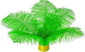Piokio 20 pcs Natural Green Ostrich Feathers 6-8 inch(15-20 cm) in Bulk for DIY Handmade Artwork and DIY Clothes, Feather Pens, Dream Catcher, Table Decoration.