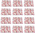 12 Pcs Artificial Flower Wall Panels, 24"x16" 3D Pink Silk Dahlia Hydrangea Rose Flowers Wall Backdrop Artificial Silk Fabric Flower Banquet Wedding Party Decor for Stage Background (Type 1)