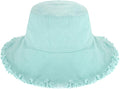 CHOK.LIDS Frayed Bucket Hats for Women Men Unisex Trendy Washed Cotton Floppy Wide Brim Boonie Outdoor Summer Beach Headwear