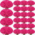 150 Pcs Roses Artificial Flowers, Silk Red Artificial Flowers Petals Long Stem Roses for Wedding Bouquet Home Party Decor