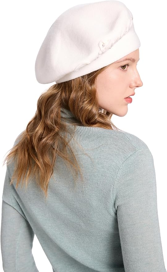 Winter Women French Beret Hat Kaschmir Solid Color Knitted Berets