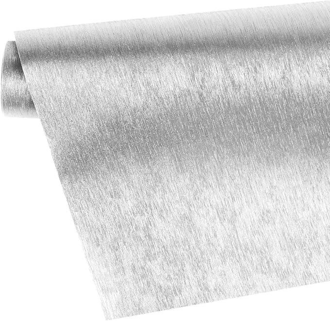 WRAPAHOLIC 30 Inch Silver Wrapping Paper Roll - Silver with Metallic Shine for Birthday, Christmas, Holiday, Wedding, Baby Shower - 30 inch x 16.5 feet