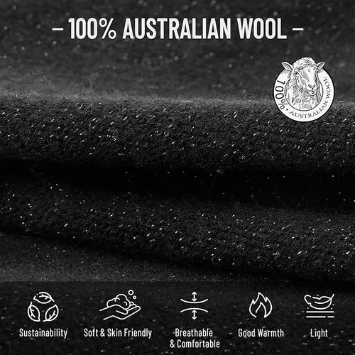 100% Wool Slouchy Beanie, Warm Beanie Hats for Women Breathable Knitting Skull Beanies Cap for Spring Fall Winter