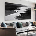 Black And White Wall Art Decor Canvas Art Wall Decor Minimalist Grey Abstract Wall Art Canvas Artwork Paintings Abstract Wall Decor Modern Bedroom Art Office 20"X 40"
