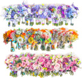 90 Pieces Natural Scrapbooking Stickers, Self-Adhesive Bouquet Stickers for Scrapbooking Supplies Journal for DIY Craft, Planners, Journal, Notebook Card
