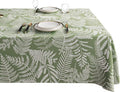 Rectangle Table Cloth,100% Waterproof Tablecloth Oil Proof Spill Proof Vinyl Table Cloth, Wipe Clean Plastic Table Cover for Dining, Camping, Indoor and Outdoor 54" x 78",Green Leaves