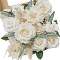 Serwalin Artificial Flowers Beige Champagne Fake Silk Flowers for DIY Wedding Bridal Bouquets, Boho Wedding Cake Flowers for Table Centerpieces Arrangements Party Baby Shower Home Decorations
