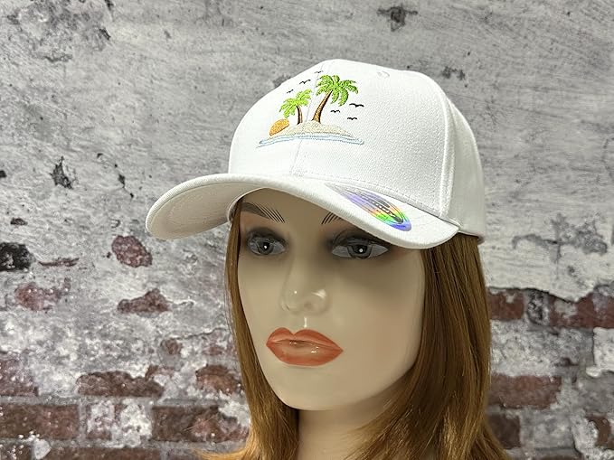 Hepandy Embroidered Palm Tree Hats