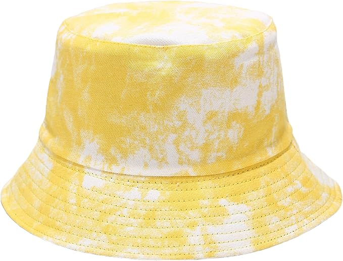 Flower Reversible Bucket Hat Cotton Summer Travel Beach Sun Hats Emboridery for Women Men