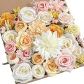 Serra Flora Artificial Wedding Flowers Bouquets Centerpieces Faux Flowers Combo for Fake Flowers with Leaves DIY Floral Arrangements Bridal Baby Shower Home Decor