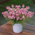 Spring Decorations for Home Fake Flowers Hydrangea Artificial Plants Indoor Mantle Decor Plastic Flowers Artificial Plants Outdoor Garden Decor Hanging Plants 6pcs（Rose Red） Flowers