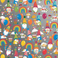 Jillson Roberts Bulk Gift Wrap, Everyday Gift Wrapping Supplies, Birthday Gnomes, 1/4 Ream 208 feet x 24 inches