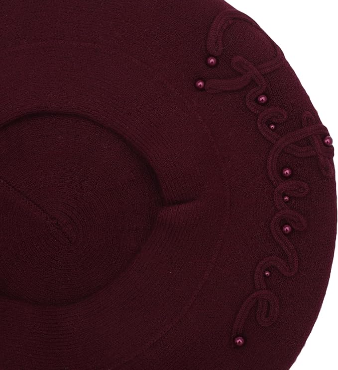 Winter Women French Beret Hat Kaschmir Solid Color Knitted Berets