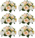 Sziqiqi Artificial Flowers Silk Rose Flowers for Wedding Centerpiece Party Birthday Anniversary Floral Arrangement Decorations