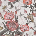 Floral Wallpaper Peel and Stick Floral Contact Paper White and Pink Vintage Wall Paper Removable Self Adhesive Vinyl Stick on Wallpaper for Bathroom Bedroom Decor 17.3in x 118in