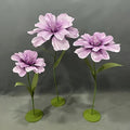 Giant Artificial Flower, 4.6ft Large EVA Flower Backdrop Decorations for Wedding Birthday Christmas Party Photography Shop Window Home Decor Props, Purple