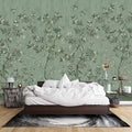 Floral Forest Wall Murals Peel and Stick Forest murals Removable Waterproof Large Wallpaper for Living Room Bedroom (Color-12, 118×82 inch)