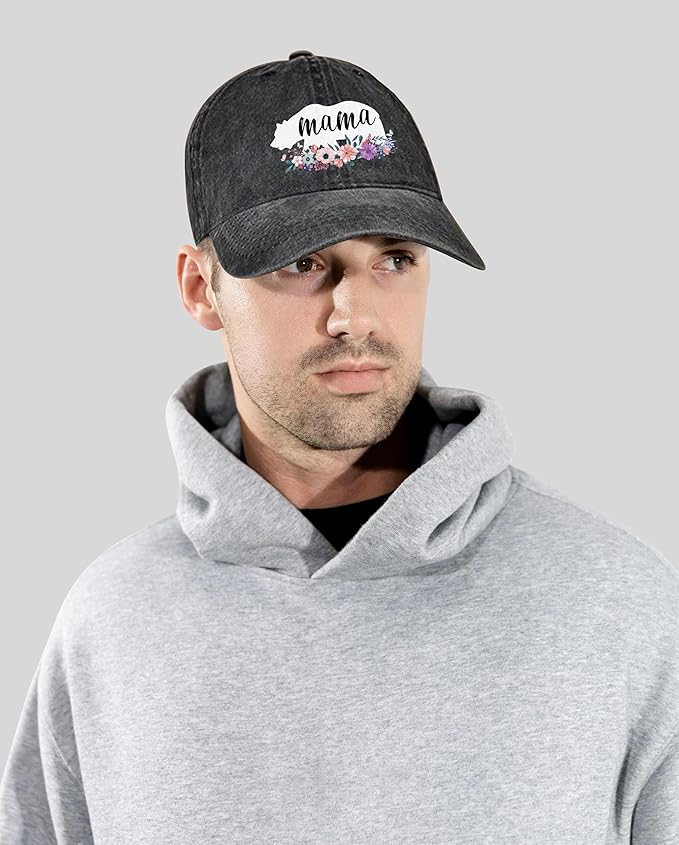 Negi Retro Baseball Cap Denim Hat for Women Female Washed Distressed Adjustable Dad Hats Unconstructed Cotton