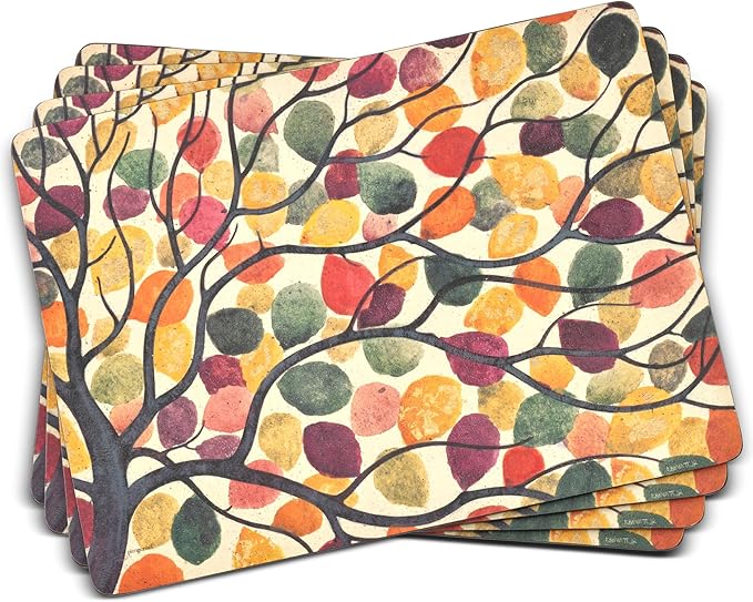 Pimpernel Vintage Palm Study Serving Tray – (19.25" x 11.5") Rectangular Melamine Platter with Antique Botanical Illustration, Sturdy Decorative Board for Food, Drinks, Snacks, Indoor & Outdoor Use