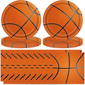T-Antrix 40 Pcs Basketball Plates And Napkins Party Supplies, Basketball Birthday Decorations Disposable Paper Tableware Set Party Favors for Kids Serves 20