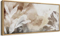 SIGNFORD Extra Large Framed Canvas Print Wall Art Whispers of Nature an Abstract Watercolor Illustrations Modern Art Relax/Calm Warm for Living Room, Bedroom, Office - 60"x30"