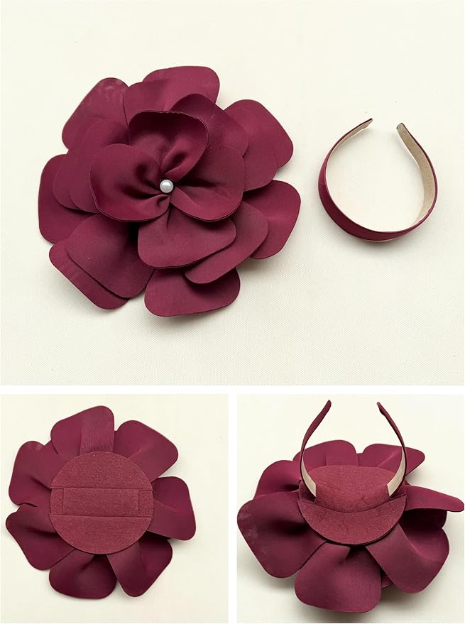 Feather Fascinator for Women - Vintage with Headband and Clip Tea Party Headwear