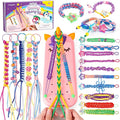 Caydo Bracelet Maker, Unicorn Friendship Bracelet Making Kit for Girls 8-12 Years Old Birthday Christmas Gifts, 2 in 1 Bracelet Keychain Kits for Kids DIY Arts and Crafts Toy for Ages 8+