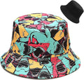 Malaxlx Unisex Bucket Hat Beach Sun Hat Aesthetic Fishing Hat for Men Women Teens, Reversible Double-Side-Wear
