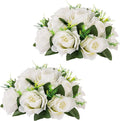 Flower Centerpieces for Wedding Tables: Wedding Table Decorations White Flower Balls Centerpieces for Engagement Cerebration Party Center Pieces 2 Packs