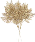 Artificial Golden Plants Fake Gold Star Ginkgo Leaves - Tall 30 Inch 2 Pack, Faux Bushes Simulation Small Apricot Leaf for Christmas Decor Indoor Outdoor Party Wedding DIY Table Centerpiece Decoration