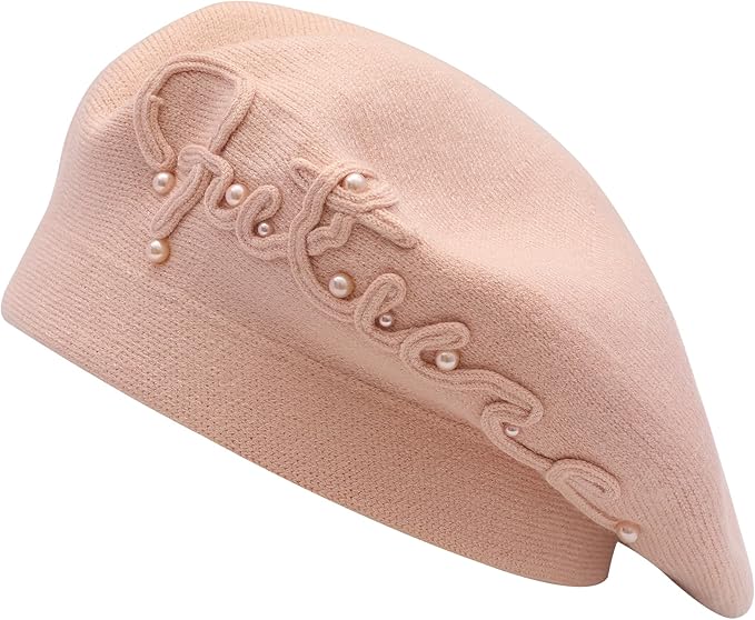Winter Women French Beret Hat Kaschmir Solid Color Knitted Berets