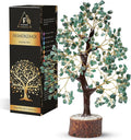 FASHIONZAADI Green Aventurine Crystal Tree, Crystals and Stones, Gem Tree, Healing Gemstones and Crystals Home Decor, Meditation Decor, Spiritual Gifts for Women, Good Luck Gift