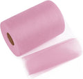 Dusty Pink Tulle Mesh Ribbon 6 Inch x 100 Yards(300ft) Netting Spool Fabric Ribbon Ideal for Tutu Skirt Art Gift Wrapping Flower Bouquet Crafts Weddings Floral Arrangements