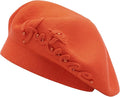 Winter Women French Beret Hat Kaschmir Solid Color Knitted Berets